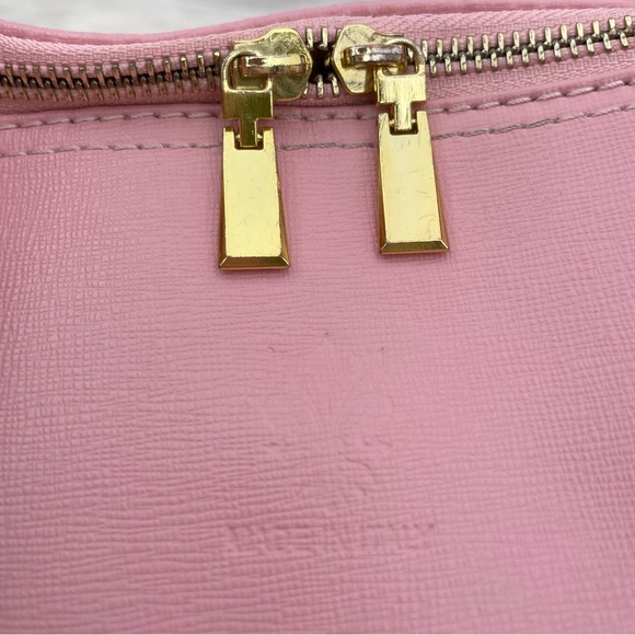 Borse in Pelle 🌸Pink Leather Crossbody Satchel Bag & VTG Ted Lapidus Silk Scarf - Picture 7 of 15